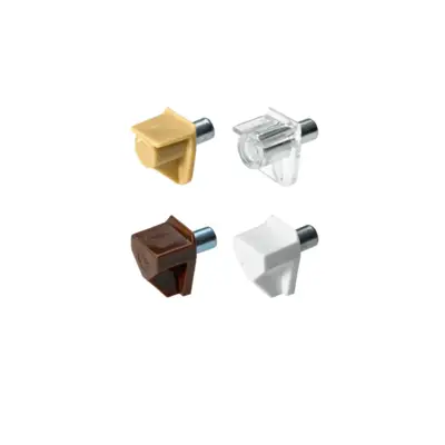 Taquets d'étagère Safety ø 5 mm, Acier, Plastique blanc - 1 pièce - HETTICH - 25090 - HETTICH FRANCE