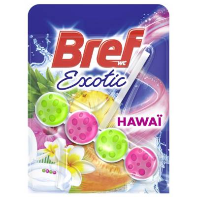 Bloc WC 50g Power Activ+ Hawaï - Produit Nettoyant Détartrant toilettes - BREF WC