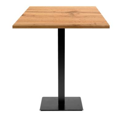 Mange-debout pied noir 70x70cm chene armor - intérieur - RestooTab
