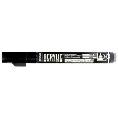 Marqueur Acrylique Pointe ronde 1,2mm Noir - PÉBÉO