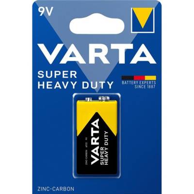 Pack 1 Pile Super Heavy Duty 2022 9V E-Block 6F22 - VARTA