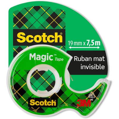 Ruban adhésif Magic 810 invisible en devidoir 19mm x 7,5 m - SCOTCH