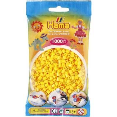 Sachet de 1000 Perles à repasser midi 5 mm Jaune - HAMA