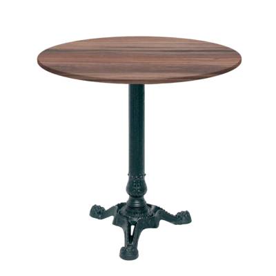 Table pied noir Ø70cm chene montagne - intérieur - RestooTab
