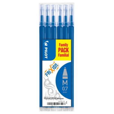 Set de 6 Recharges FRIXION BALL BLS-FR7 Bleu - PILOT
