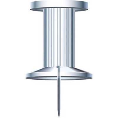 Boîte de 25 épingles Push Pins hauteur 7mm - 10mm de diamètre - Cristal - EXACOMPTA