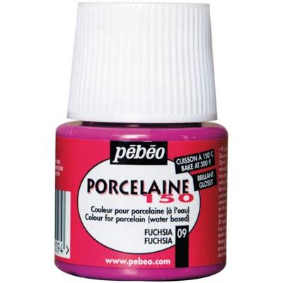 Flacon 45 ml Peinture P150 porcelaine Coloris FUCHSIA - PÉBÉO