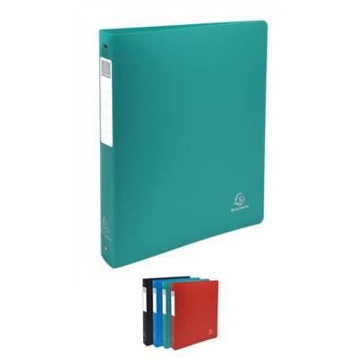 Classeur 4 anneaux de 30 mm Dos de 40mm PP A4 maxi Couleur aléatoire - EXACOMPTA