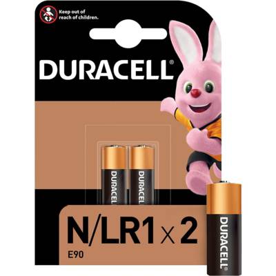 Piles alarme et télécommande MN9100 N Lady LR1 Pack lot de 2 - DURACELL