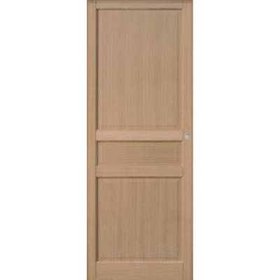 Porte seule coulissante JADE chêne plaqué 1er choix - 204X73cm - Gedimat - GIMM MENUISERIES