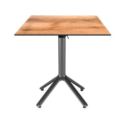 Table rabattable 70x70cm tanin clair - terrasse - RestooTab
