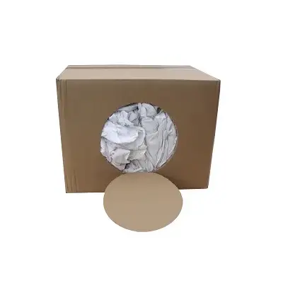 Carton de 10 Kg de chiffons blanc CRISTAL HYGIENE - ETC0041
