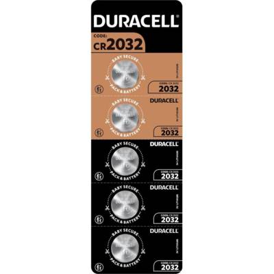 Pack 5 Piles Bouton Lithium DL2032/CR2032 - DURACELL