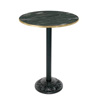 Mange-debout pied noir Ø70cm calypso chants laiton - intérieur - RestooTab