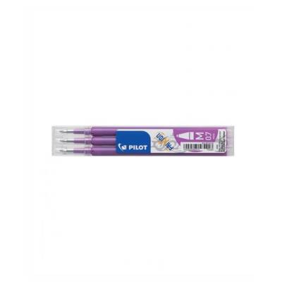 Set de 3 Recharges pour Roller FRIXION BALL BLS-FR7 pointe moyenne mauve - PILOT