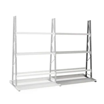 Rayonnage Epsivol vertical - Kit suivant double face peint 2500x1800x1520 mm - MANORGA