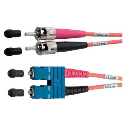 Câble à fibres optiques telegärtner, 2x ST-mâle SC-Duplex