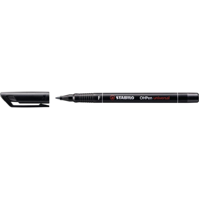 Feutre pour Transparent OHPen Permanent pointe fine Noir - STABILO