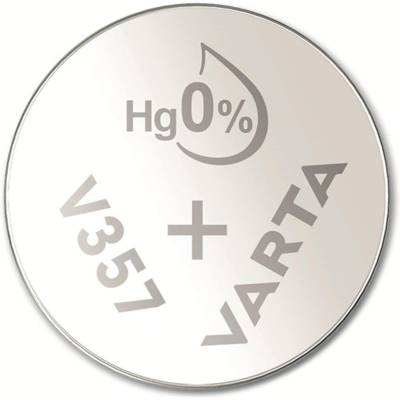 Pile oxyde argent pour montres, V357 (SR44), 1,55 volt - VARTA