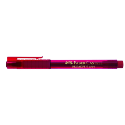Stylo feutre Fineliner Broadpen pointe large rouge - Faber-Castell