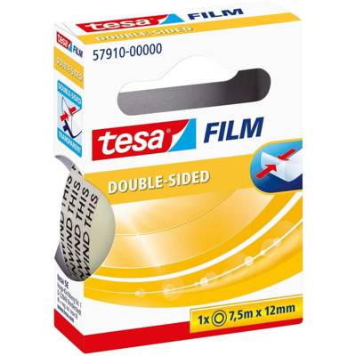 Ruban adhésif double face transparent 12 mm x 7,5 m - TESA