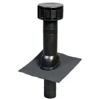 Terminal de toiture MULTIVENT Ø131 mm UBBINK - noir - 135 m3 - 189554