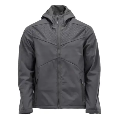Veste shoftshell MASCOT Customized avec capuche - 22102-649-Gris anthracite-XXXXL