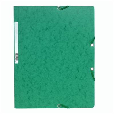 Chemise à élastiques sans Rabats carton 400g 24x32 cm Vert - EXACOMPTA