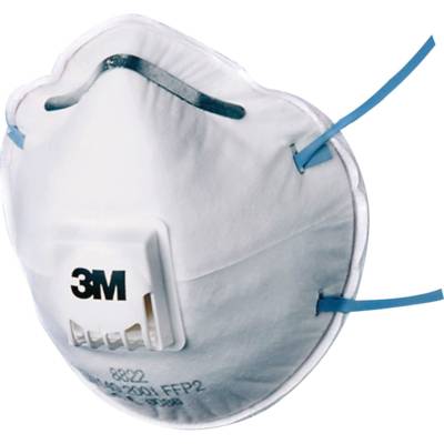 Masque anti-poussières avec valve FFP2 - lot de 3 pièces - Gedimat - 3M BRICOLAGE et BATIMENT