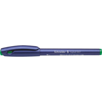 Roller à encre Topball 847 pointe Conique 05 vert - SCHNEIDER