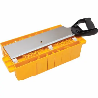 Boite a coupe en plastique avec cales excentriques scie a dos et chevilles - 1-20-600 - STANLEY