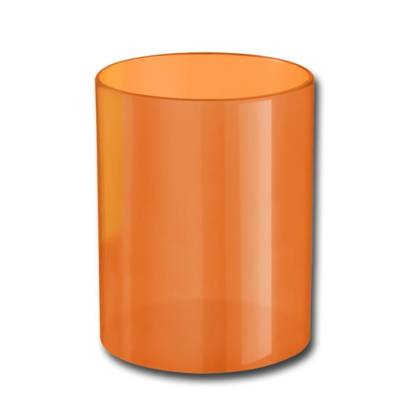 Pot à Crayon Plastique Orange - WONDAY