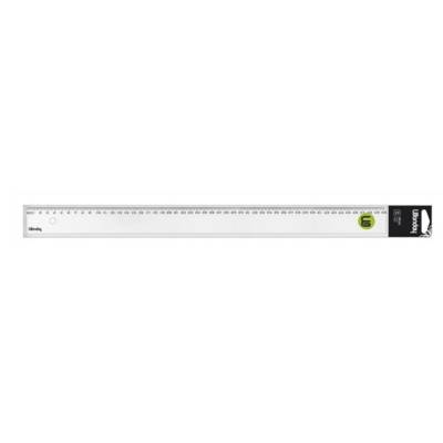 Règle Plate Plastique 50 cm 1 Biseau Transparent - WONDAY
