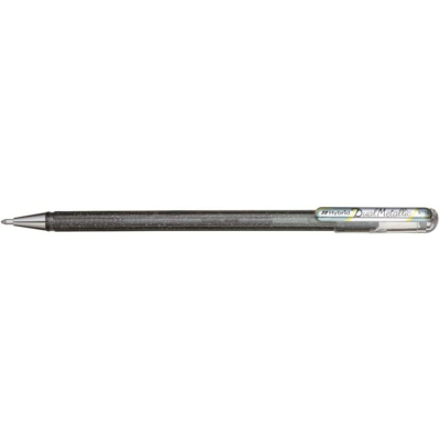 Stylo roller Hybride encre gel "Dual Pen Metallic" Argent - Pentel