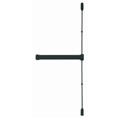 Serrure anti-panique coupe feu Fluid noir 2 points haut/bas JPM - 900 mm - FL2090-02-0A - JPM SAS