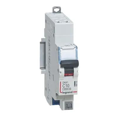Disjoncteur DNX³ 4500 - auto/auto - U+N 230V~ 10A - 4,5kA - courbe C - 1 module - AURELEC