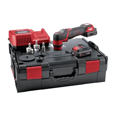 Polisseuse sur batterie intelligente 12 V, rotative et excentrique à rotation libre - FLEX - avec 2 batteries 2,5Ah - chargeur - COFFRET - 532268