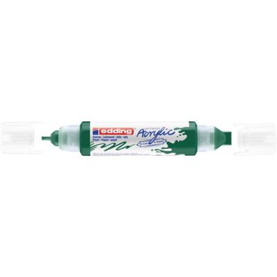 Marqueur Acrylique 3d double pointe 5400 vert mousse 2-3 mm, 5-10 mm - EDDING