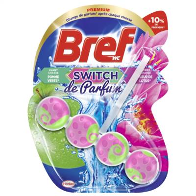 Switch Pomme Lotus - Bloc WC (50g) - Produit Nettoyant Détartrant toilettes - BREF