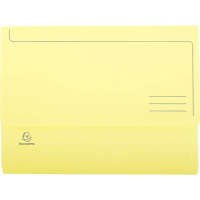 Paquet de 50 chemises à poche SUPER en carte 210g A4, coloris jaune canari - EXACOMPTA