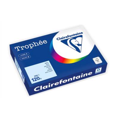 Ramette Papier FSC A4 120g 250 Feuilles BLEU - CLAIREFONTAINE
