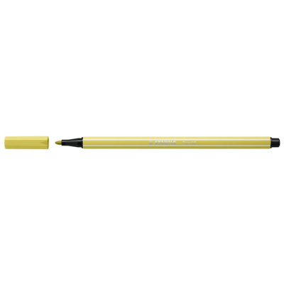 Stylo feutre Pen 68, jaune moutarde - STABILO