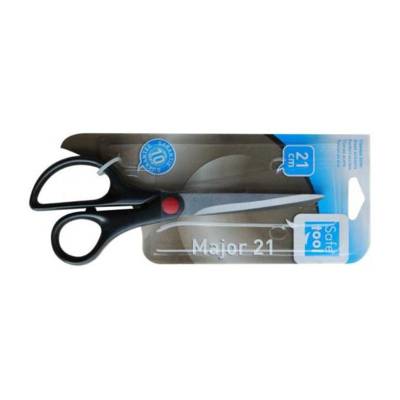 Ciseaux universels à anneaux assymétriques et bouts pointus, 21cm, Major - SAFETOOL