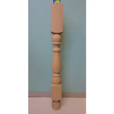 Pied de table haute bois Hêtre brut Ht.720mm Réf 280900 - Maxoutil