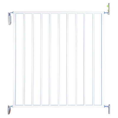 Barrière de protection VOGUE pour enfants métal blanc - h.73 cm l.69 à 75 cm - Gedimat - NORDLINGER
