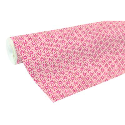 Rouleau Papier Cadeau Kraft 0,7 x 50 m Noël losanges rouge - CLAIREFONTAINE