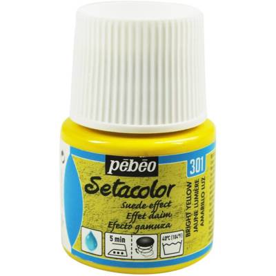 Peinture Setacolor 45 ml Jaune brillant - PÉBÉO