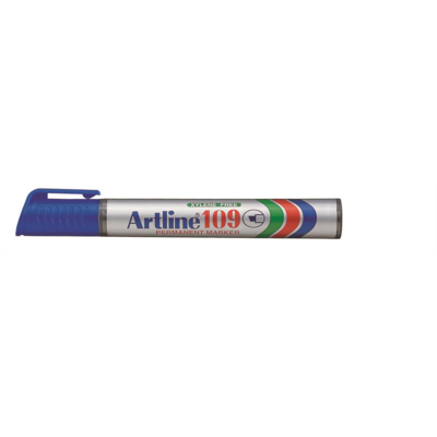 Marqueur "Eco" "109" permanent indélébile pointe biseautée de 2 & 5 mm bleu - Artline