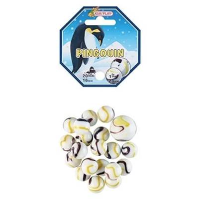 Sachet de 20 Billes en Verre 16mm + 1 calot 25mm - KIM'PLAY
