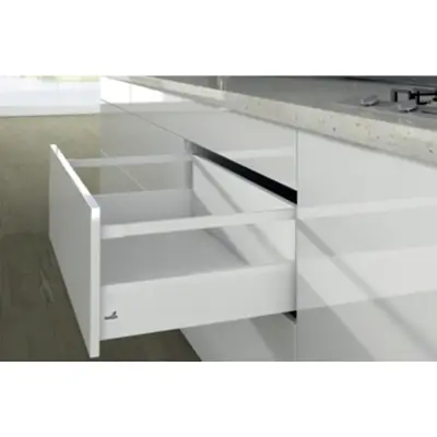 Casserolier Arcitech HETTICH - P.270 H.250/126mm - blanc sans coulisse avec tringle - 9149397 - HETTICH FRANCE